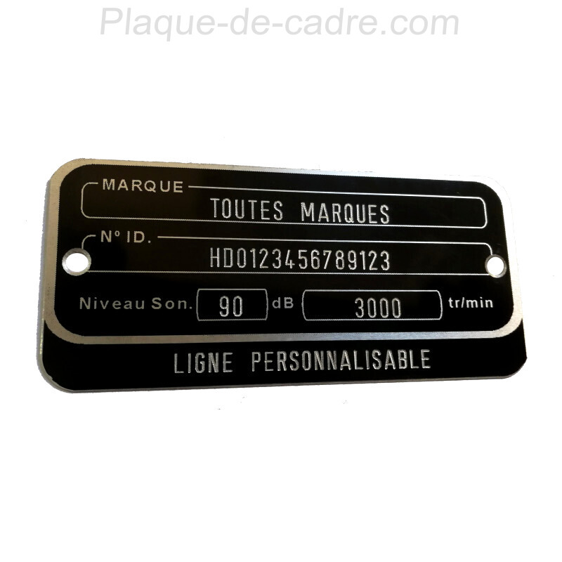Data plate for motorcycles all brands