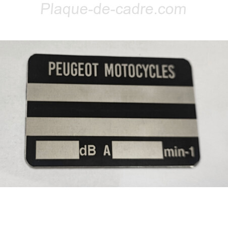 Peugeot-Rahmenplatte