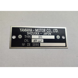 Yamaha Chappy 1f1 frame plate
