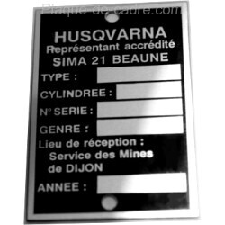 Plaque de cadre Husqvarna