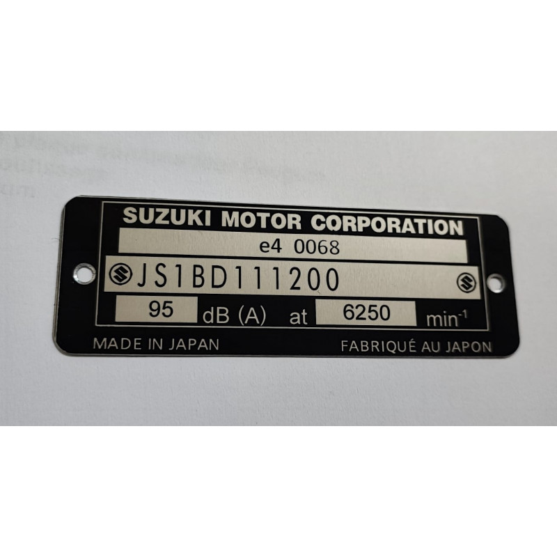 Plaque de cadre Suzuki 750 GSXR