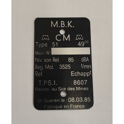 Frame plate MBK