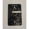 Plaque de cadre MBK