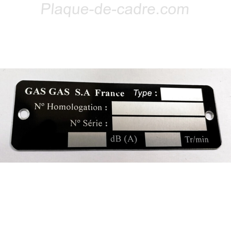 Plaque Gas Gas