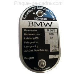 BMW r90 / 6 id plate