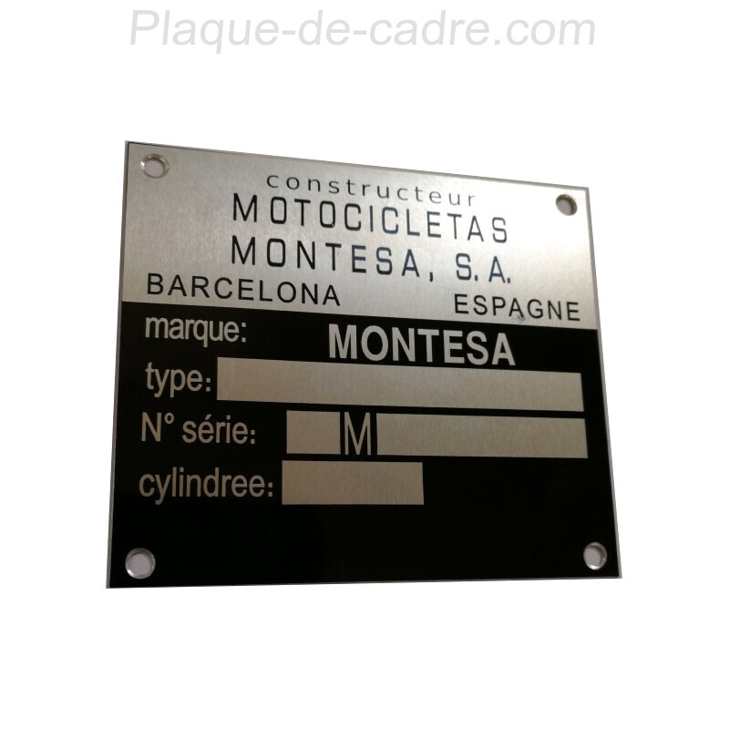 Plaque de cadre Montesa