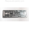 Yamaha RD 500 Data Plate - Identification plate